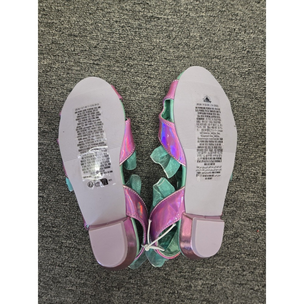 Ariel Little Mermaid Disney Princess Costume Dress-up Shoes 13/1 - Picture 2 of 4